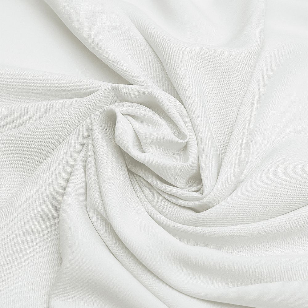 Штапель 110 г/м², 145 см / 2 метра, TBY-Vi-30-01.2, цв.01 белый