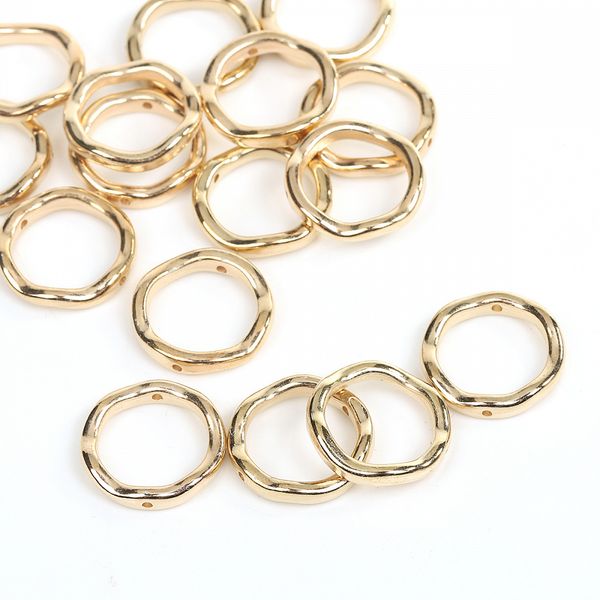 Бусины пластик под металл ⌀23 мм, 5021 цв.золото, 50 г, Ideal