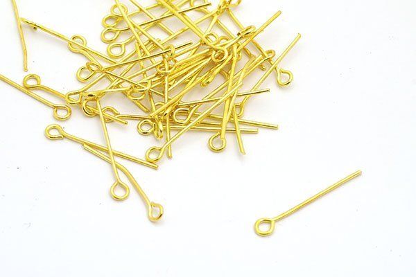 Штифт с петлей 22 мм, золото, 500 г