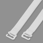 Бретели для бюстгальтера регулируемые 10 мм, 23-45 см, белый, 1 пара, UDART01