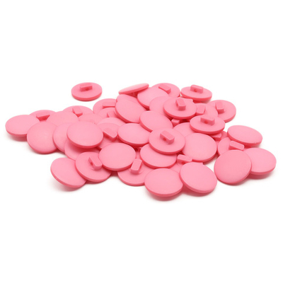Пуговицы на ножке 28L (18мм), пластик (Pink (розовый)), NE68, 48 шт