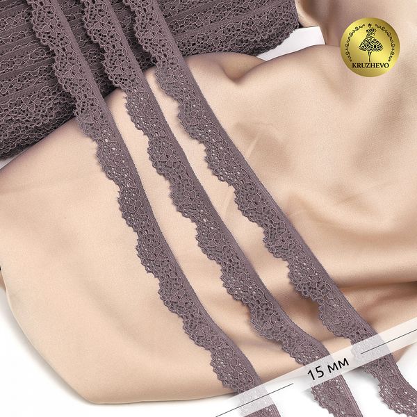 Кружево эластичное (стрейч) 8031 15мм цв.L620 морской туман, 50м, Kruzhevo