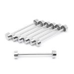 Шпилька для сумки металл L-40мм/10мм с таблеткой ⌀10мм, никель ГР, 66781, 10 шт