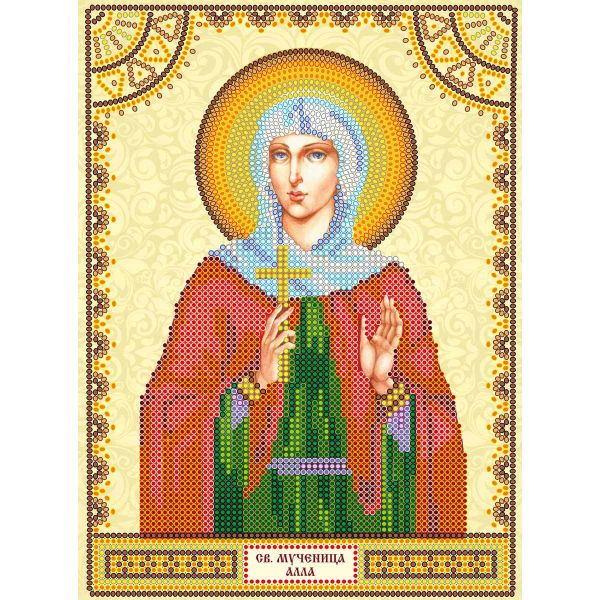 Рисунок для вышивания бисером Абрис Арт, Святая Алла 17х23см, ACK-062
