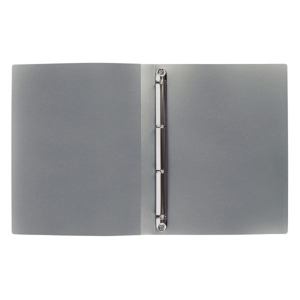 Папка на 4 О-кольцах A4 700 мкм 25 мм, волокно, 4 шт, d-17 мм, серый new EC211430015, Expert Complete