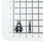 Крючки брючные (юбочные) пришивные 9 мм, с дугой, сталь черный, Prym