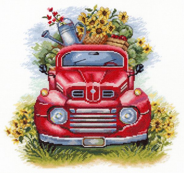 Набор для вышивания нитками МП Студия НВ-874, Урожайные поля, 25х26 см