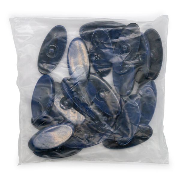 Пуговицы на ножке 72L (46мм), пластик, 3.01-416-46 черно-синий, 20 шт