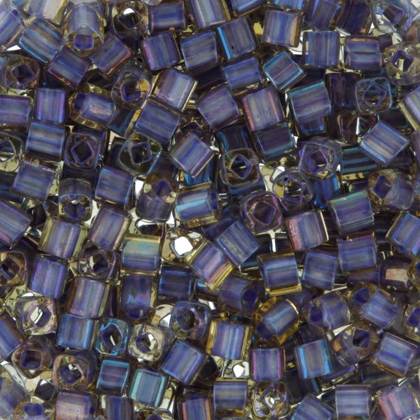 Бисер Toho Cube 2 (1.5 мм), 25 г (5х5 г), 0926 гр.фиолетовый