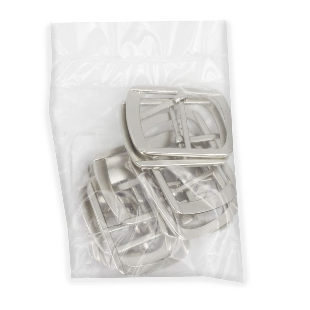 Пряжка металл 27 мм. серебро, 10 шт