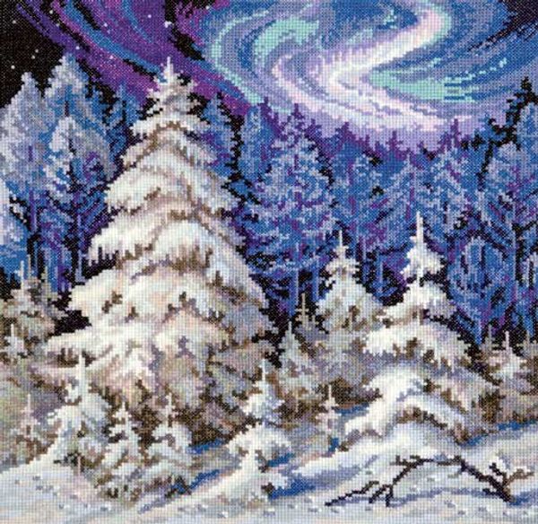 Набор для вышивания нитками Чудесная игла, Лесные красавицы 30х30 см