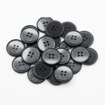 Пуговицы 4 прокола 36L (23мм), (Black (черный)), 24 шт