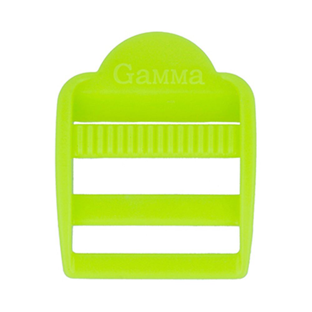 Пряжка регулировочная пластик 25 мм, 10 шт, 535 салатовый, Gamma SAM001
