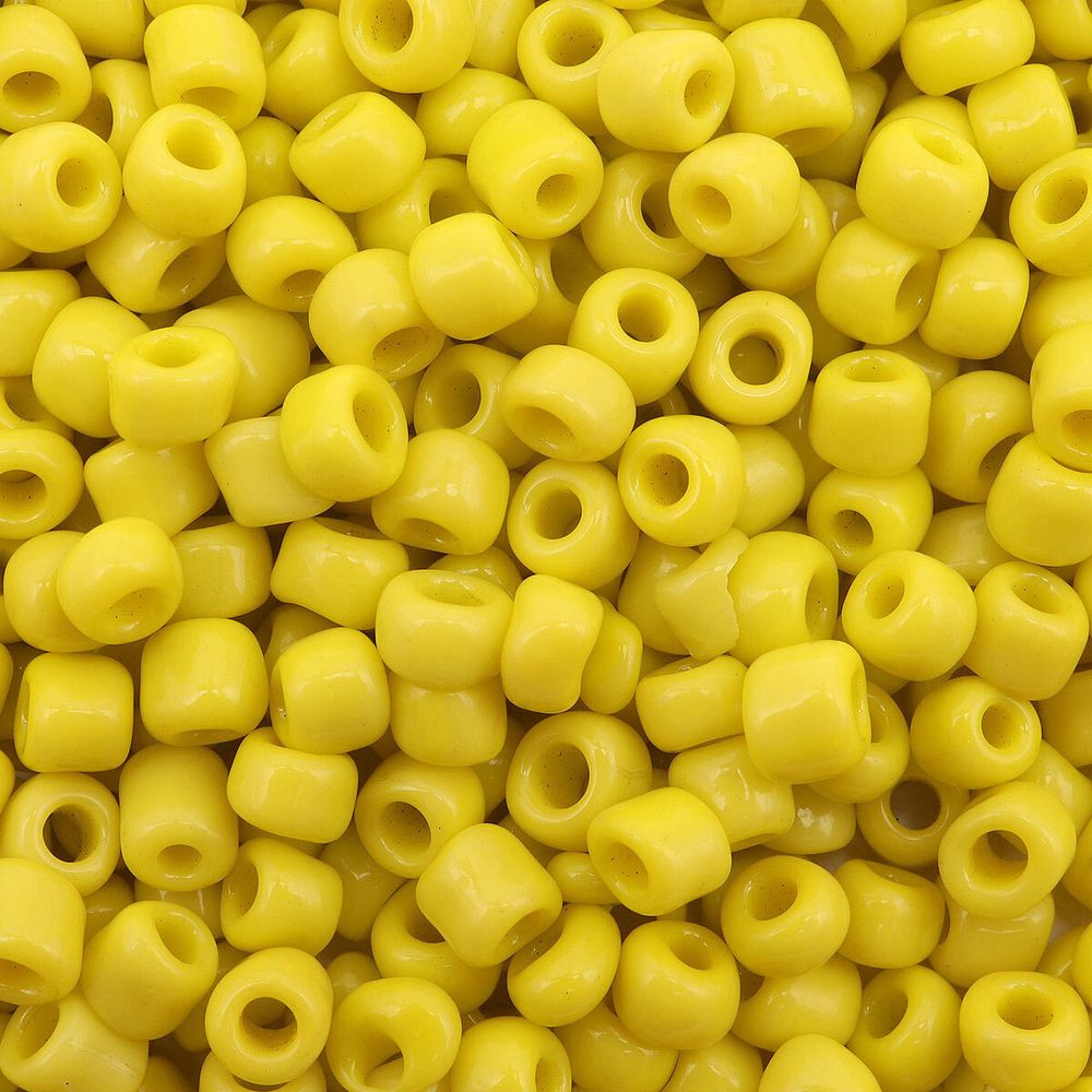 Бисер Astra&Craft 6/0 (4.1 мм), 150 г (10х15 г), цв. 42 желтый/непрозрачный