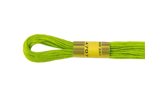 Мулине ПНК им.Кирова цв.4707 т.салатовый, Россия, 24 мотка по 8 метров