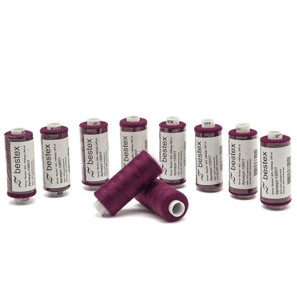 Нитки швейные бытовые Bestex 40/2, 365 м (400 ярд) / 10 кат., 078 марсала