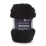 Пряжа Astra Premium (Астра Премиум) Артемида / уп.3 мот. по 100 г, 60м, 07 черный