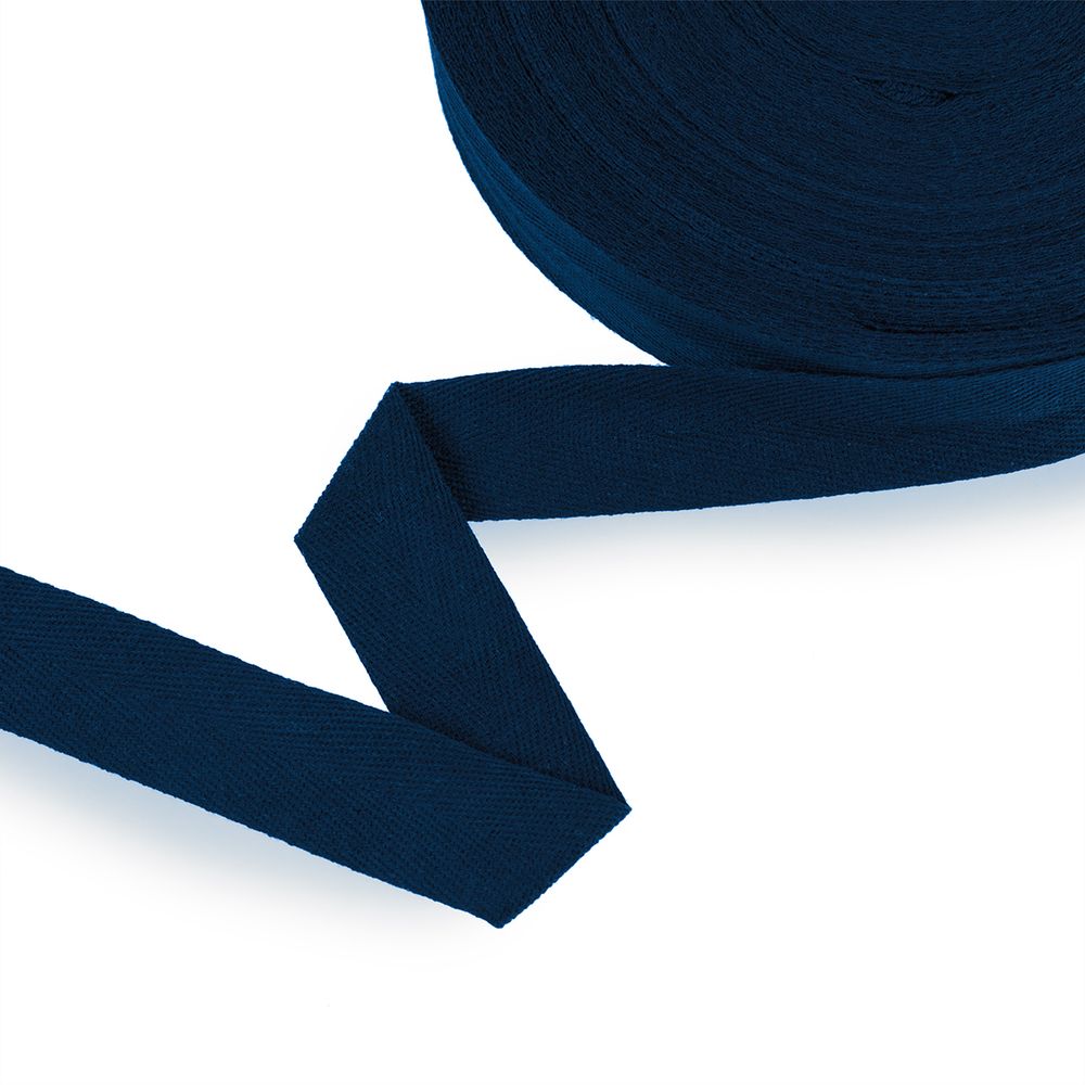 Тесьма (лента) киперная (100 х/б) 30 мм / 50 метров, т.синий/dark blue, Gamma TCT-30