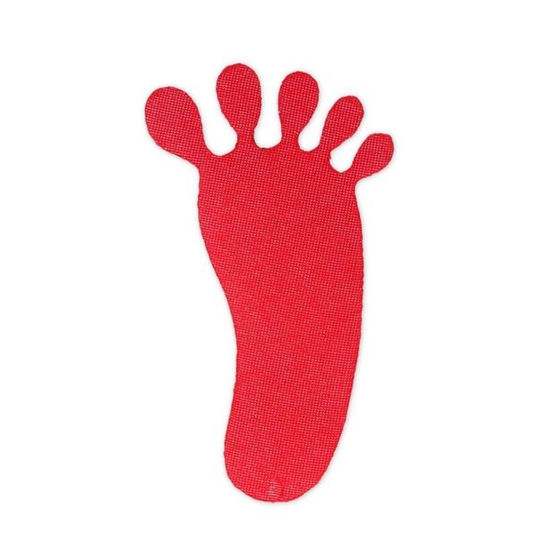 Термоаппликация №5 12 шт, 5-11 следы красный 6х3.5 см, Blitz