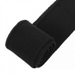 Подвяз (довяз) трикотажный 3.5х80 см, черный, 100% п/э, 5 штук