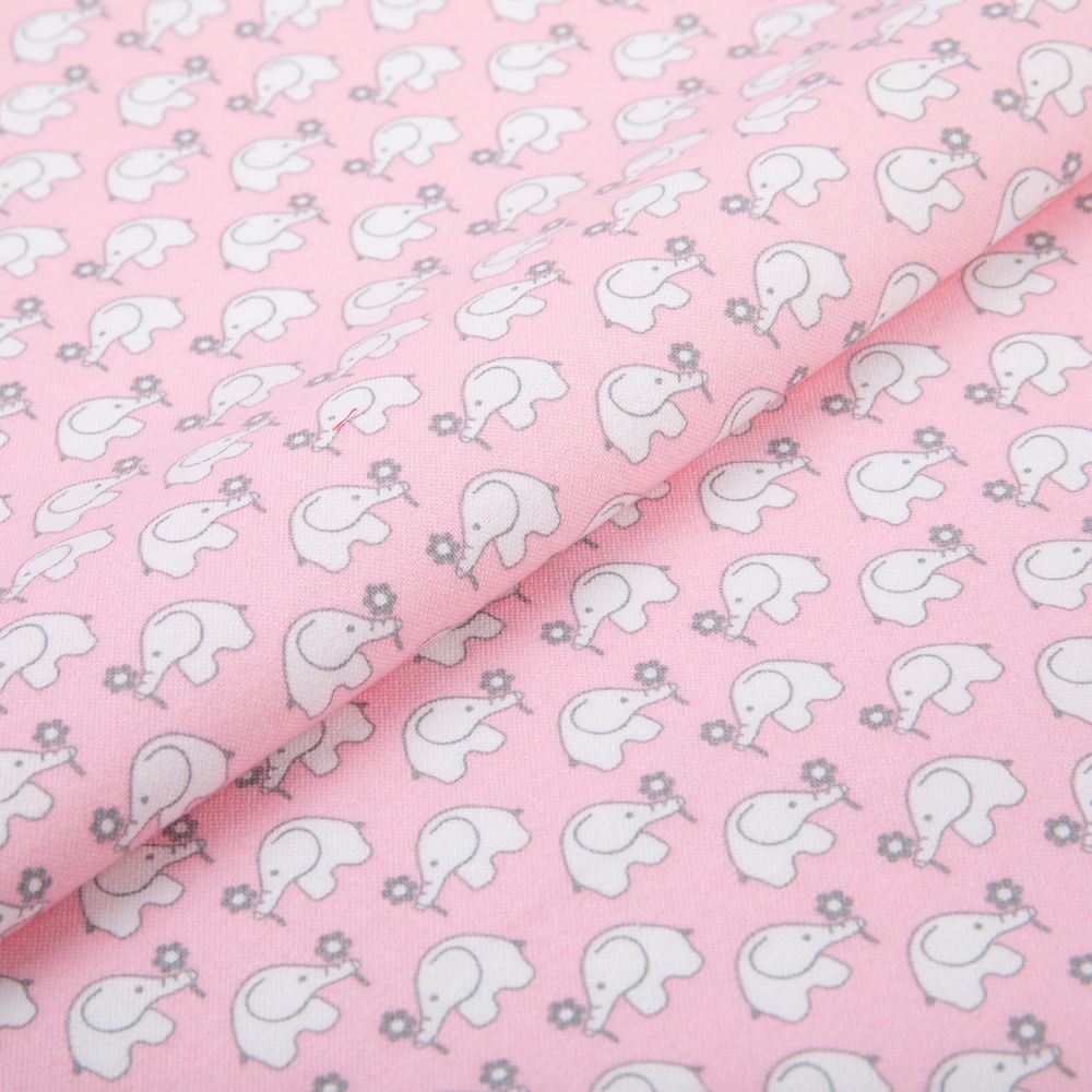 Ткань для пэчворка Peppy Молочные сны фланель, отрез 100х110 см, 175 г/м², МС-23 розовый, Peppy