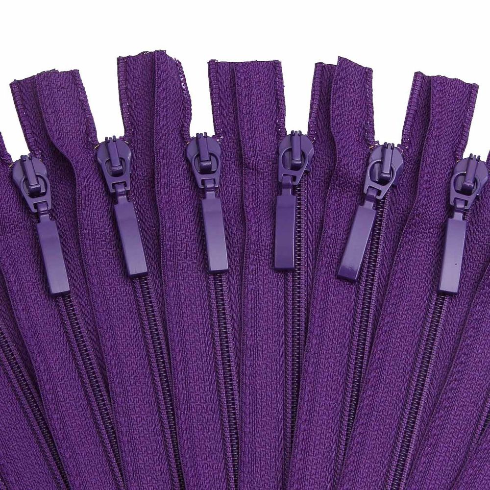 Молния спираль (витая) Arta Т5 (5 мм) 1 зам., н/раз., 18 см, цв. 865 яр.фиолетовый, уп.10 шт