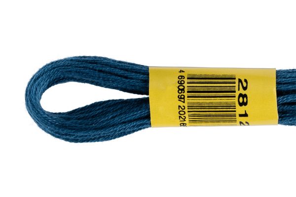 Мулине ПНК им.Кирова цв.2812 т.морская волна, Россия, 24 мотка по 8 метров