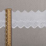 Кружево шитьё 7 см, цв.001 белый, уп.13.71м, Kruzhevo