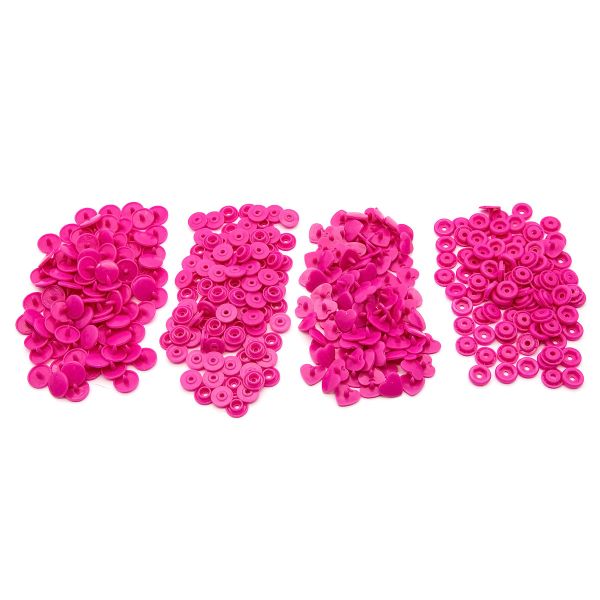 Кнопка рубашечная фигурная Сердце 12,5/10мм пластик (≈100 шт) New Star (580 маджента)