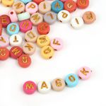 Бусины пластик набор буквы английские, M4H-B010, 500 г, Magic4Hobby