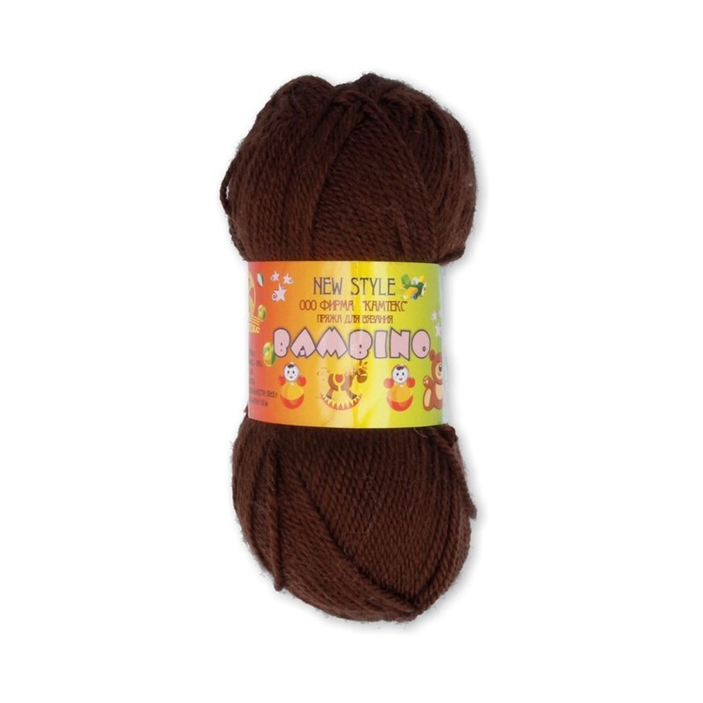 Пряжа Камтекс Бамбино / уп.10 мот. по 50 г, 150 м, цв.063 шоколад