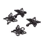 Крючки пришивные декоративные 35х20 мм, pewter, 10 шт