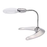 Лупа настольная с подсветкой, D-10,7см