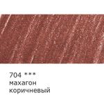 Карандаш цветной заточенный, 6 шт, 704 махагон коричневый, Vista-Artista INTENSE VICP