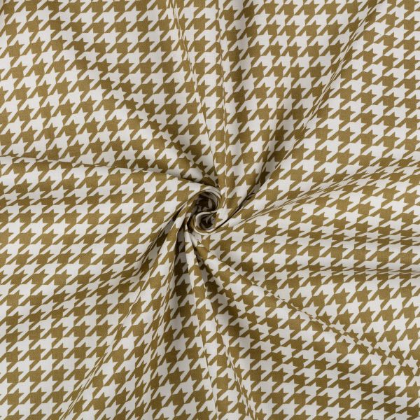 Ткань для пэчворка Peppy Бабушкин сундучок, рулон 112 см / 5 метров, БС-01 гусиная лапка бл.зеленый, Peppy