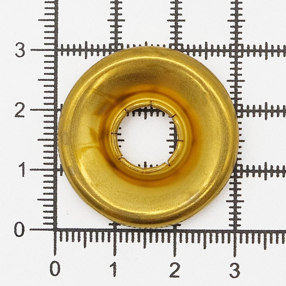 Кнопка клямерная ⌀28.0 мм, золото, (2 часть к S090659), (ЧАСТЬ B), 50 шт, S090660, BIG