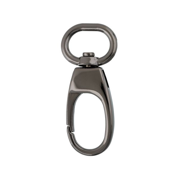 Карабин металл 14.0 мм (47х20 мм), 10 шт, 06 черн.никель, Gamma GH 117/14/10