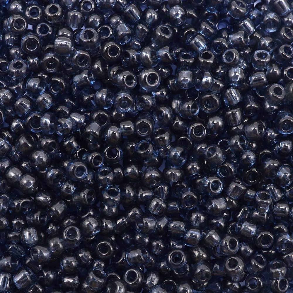 Бисер Astra&Craft 11/0 (2.1 мм), 200 г (10х20 г), цв. 12.2 т.серый прозрачный