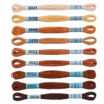 Набор мулине Gamma, 10, 9х8 м, Коричневый