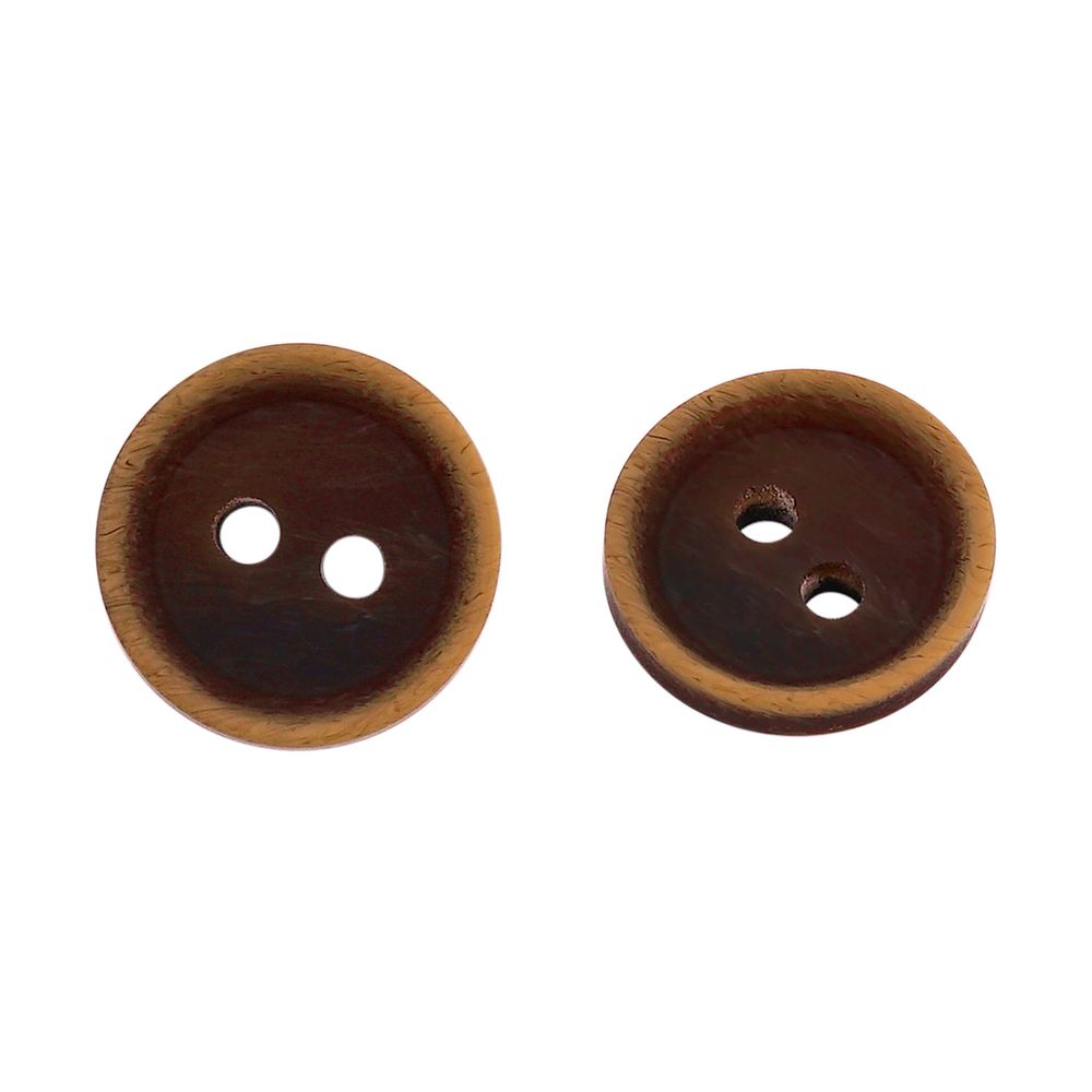Пуговицы 2 прокола 18L=11 мм, col.05 коричневый, 72 шт, CN2847