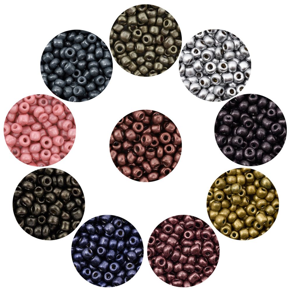 Набор бисера 11/0 ассорти №2 в тубе, 10 цветов, Astra&Craft