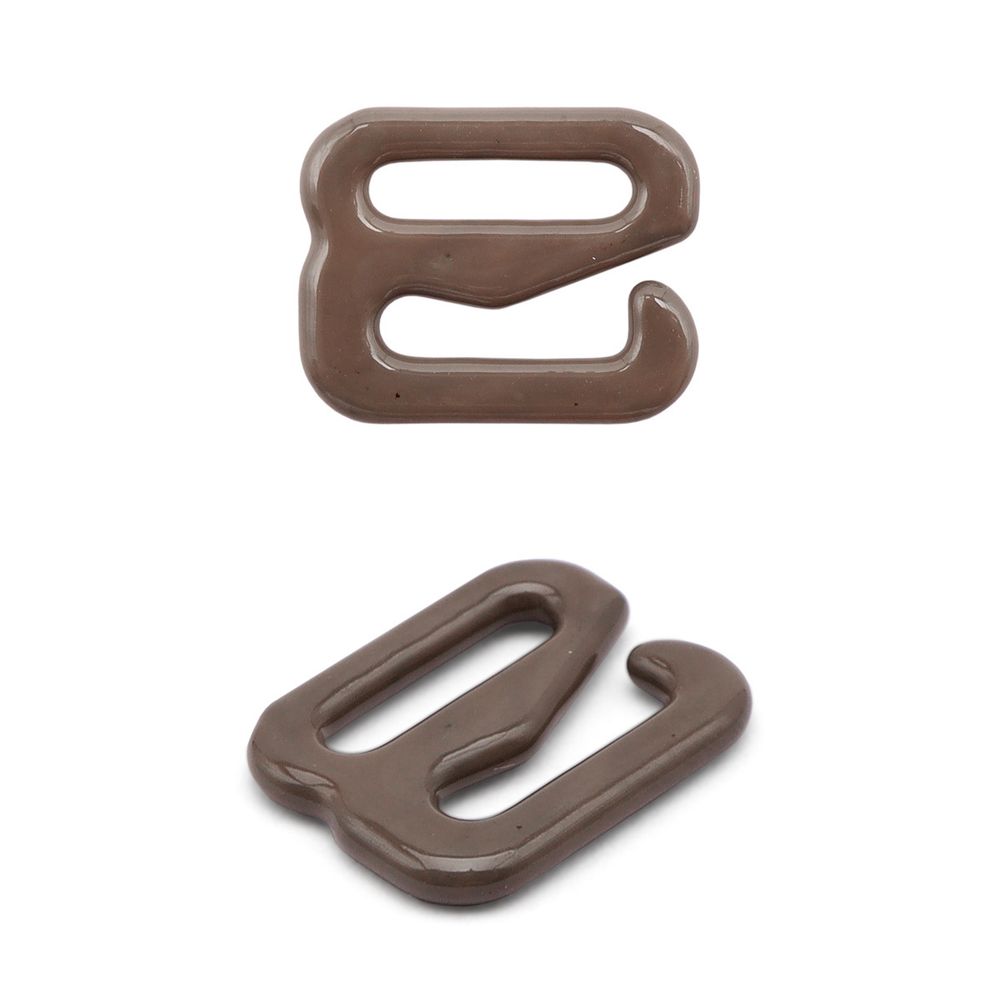 Крючки для бюстгальтера металл 8.0 мм, 20 шт, C072 шиншилла, ГВ1009