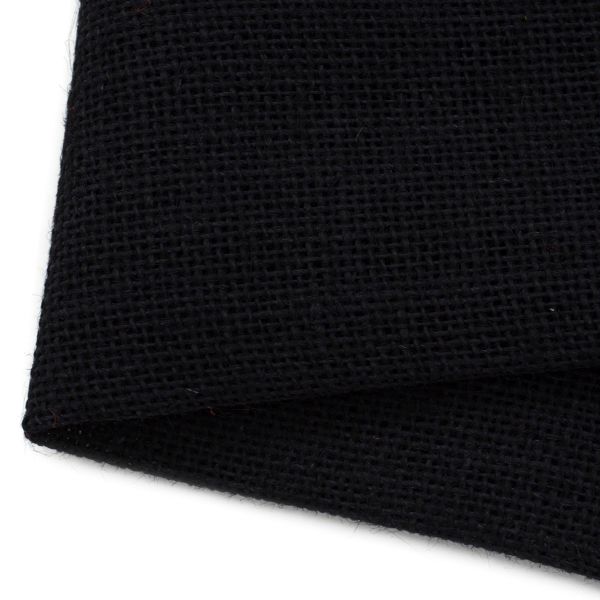 Ткань для рукоделия рогожка 100% лен 48х45см, черный