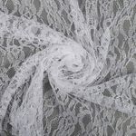 Ткань кружевная гипюр 35 г/м², 150 см / 45 метров, TBY.M0187.01, цв.белый