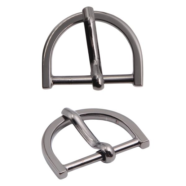 Пряжка ременная металл 20 мм, 2 шт, олово (чер.никель), MB-185