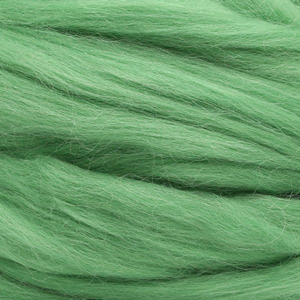 Шерсть для валяния Троицкая п/тонкая 1х100 г (до 29 мкр), 0580 зеленое яблоко