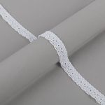 Кружево шитьё 18 мм / 9±0.2 метров, Турция, белый, Gamma GYEM-1801