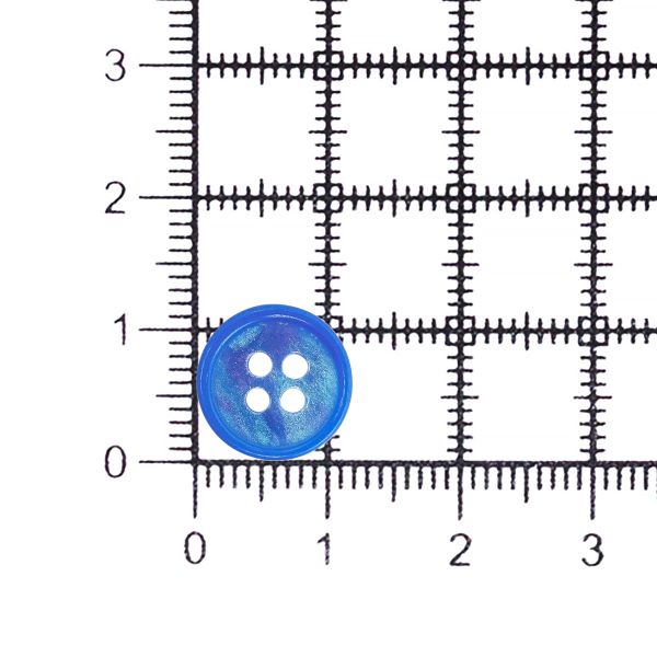 Пуговицы 4 прокола 18L (11мм), пластик (col.04 синий), CB_M-57, 72 шт