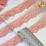 Кружево эластичное (стрейч) 30 мм, L839, цв.154 розовый персик уп.50м, Kruzhevo