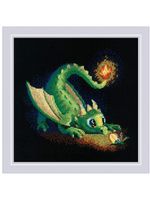 Набор для вышивания нитками Риолис, Озорные огоньки, 20х20 см